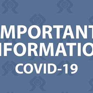 graphic that says 'important information on COVID-19'