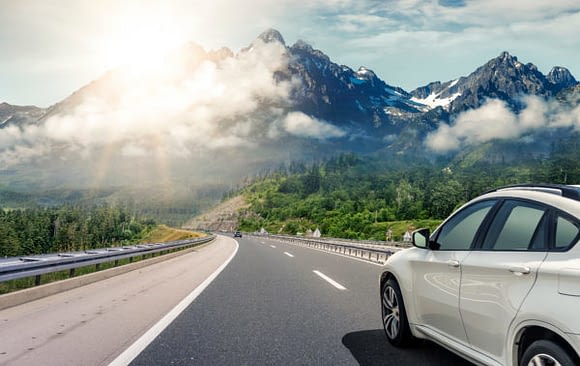 car loan auto driving with view