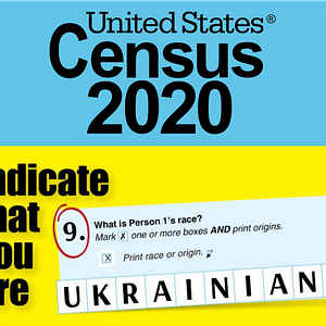 census 2020 - mark that you are ukrainian